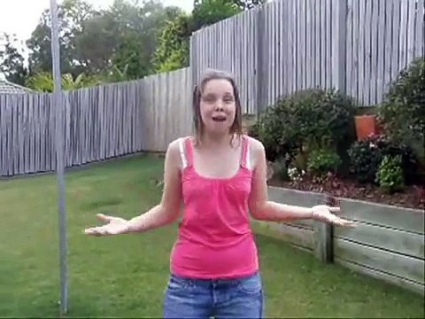 Cheerleading and Gymnastic Stunts performed by my sister