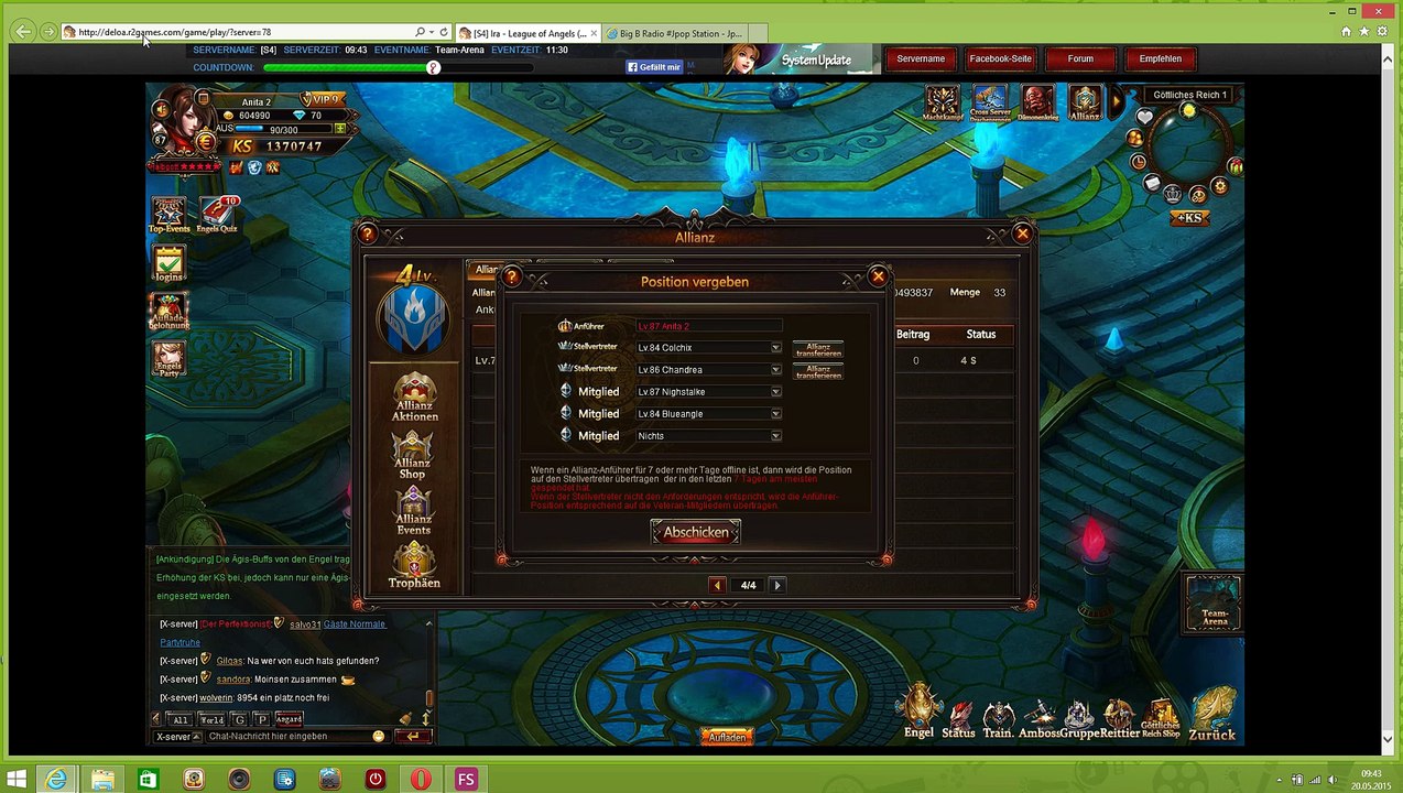 League of Angels CSH Allianz Bug Nightwish