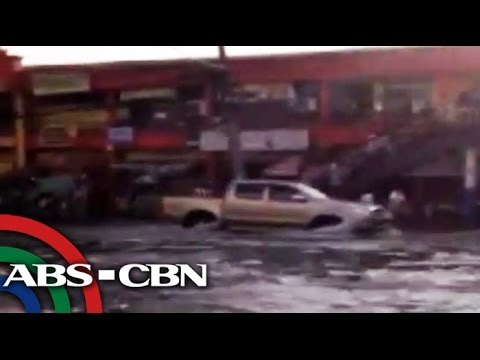 Tumagas na tubo, nagdulot ng baha sa Ortigas