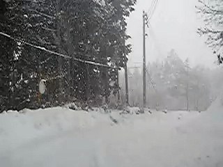 driving in snow storm talking cars