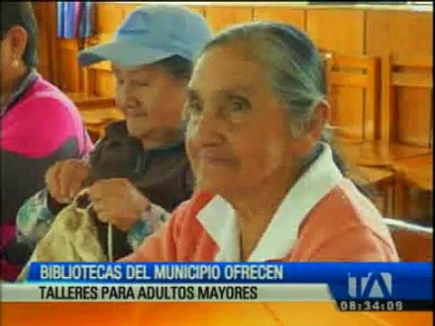Bibliotecas del Municipio ofrecen talleres para adultos mayores