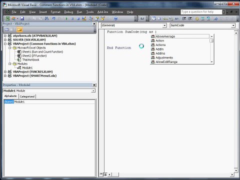 VBA - Excel Sum Function in VBA Code