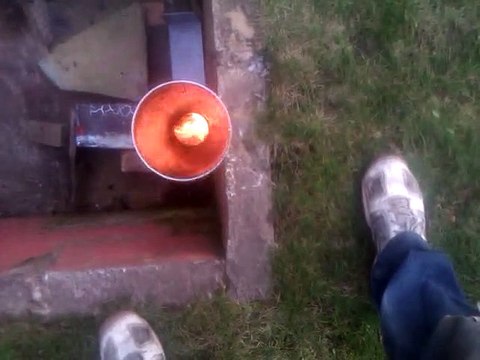 rocket burner vortex test 6