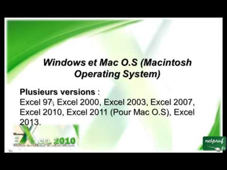 1_1 Decouverte de Microsoft Excel