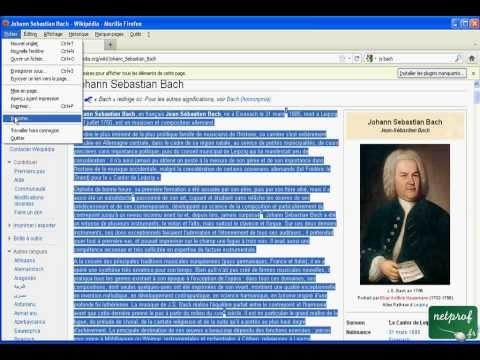 Libroffice Writer - mise en page de document internet - 01 - télécharger des documents