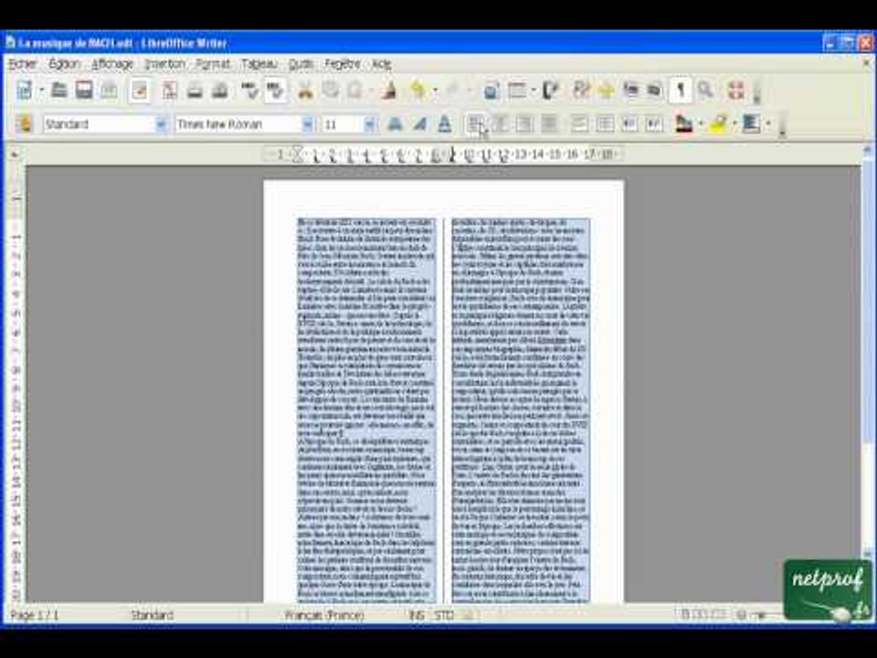 Libroffice Writer - mise en page de document internet - 02 - mise en page des documents