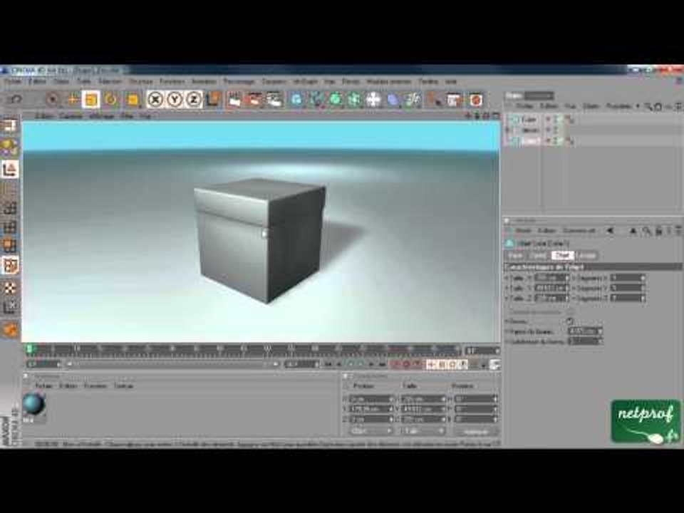 4 - Cinema 4D : Première modélisation et texturage