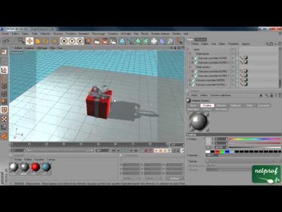 7 - Cinema 4D : Duplication et couleurs