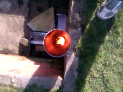 rocket burner vortex test 10