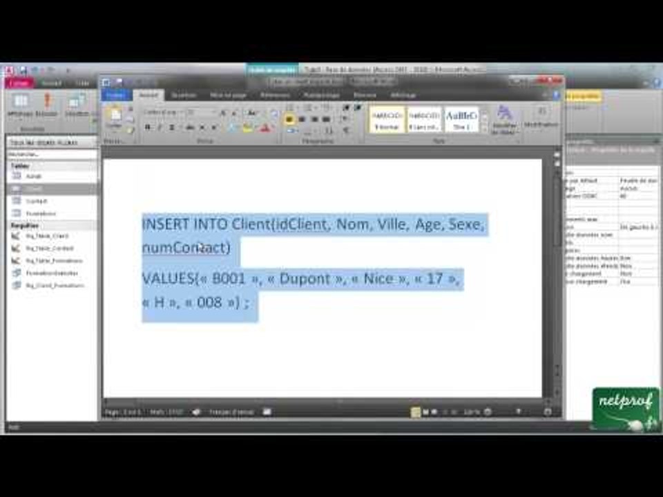 8 - SQL avancé