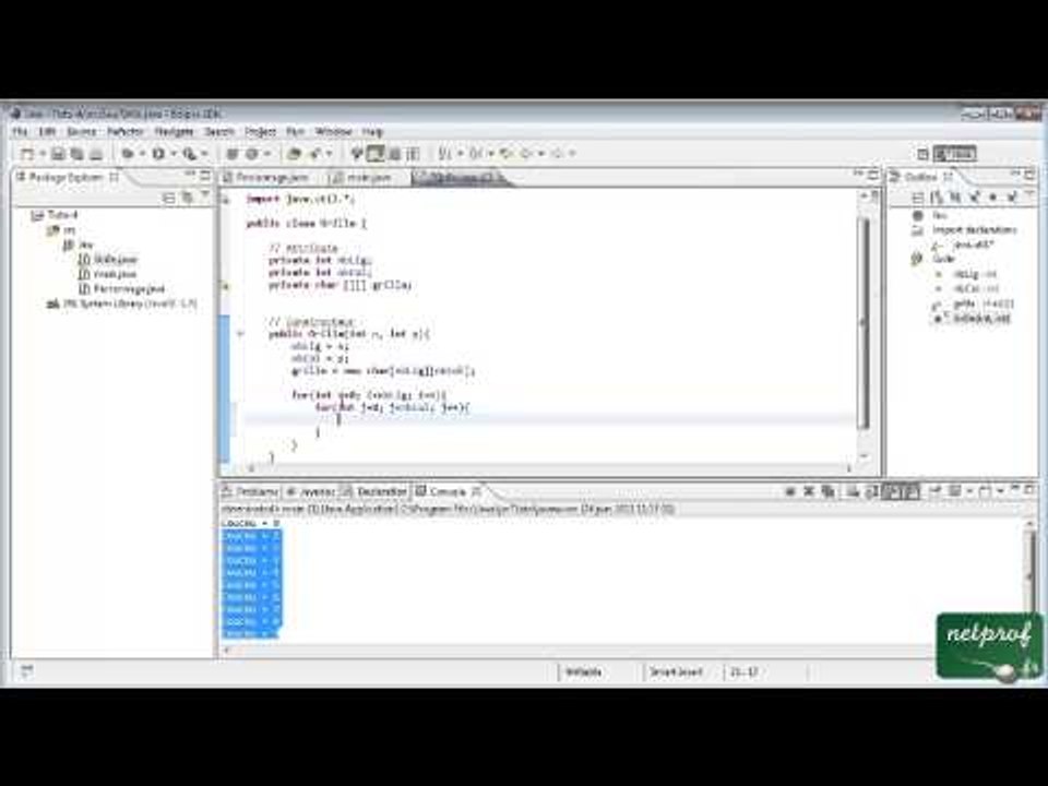 Java #4 une grille de jeu