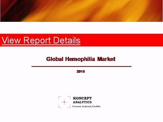 Global Hemophilia Market Report: 2015 Edition - New Report by Koncept Analytics