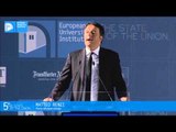 Firenze - Renzi interviene alla conferenza ''The State of Union'' (08.05.15)