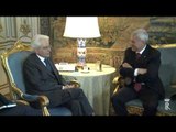 Roma - Mattarella incontra il Presidente della Confcommercio On. Dott. Sangalli (29.04.15)