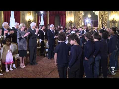 Roma - Inno Nazionale cantato dai bambini (24.04.15)