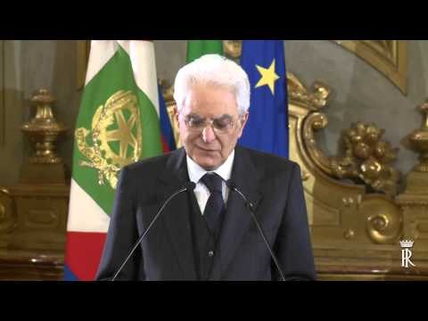 Roma - Intervento del Mattarella all'incontro con i Presidenti dei Parlamenti dell'UE (20.04.15)
