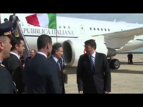 Washington - Vertice con Obama, l'arrivo di Matteo Renzi (16.04.15)