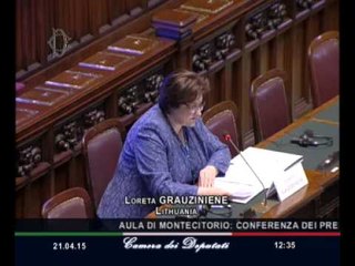 Roma - Conferenza Presidenti Parlamenti Ue (21.04.15)
