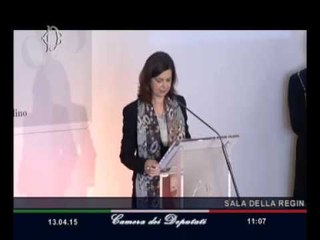 Roma - Rapporto 2015 italiadecide - Apre Boldrini, presente Mattarella - Boldrini (13.04.15)