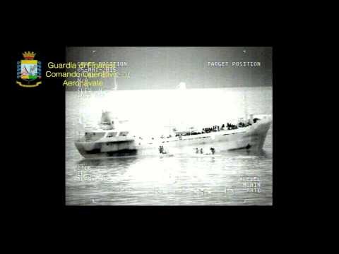 Canale di Sicilia - Gdf - COAN - Immigrazione Monte Cimone (06.05.15)