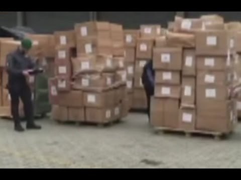 Milano - Dragon Ghost , maxi sequestro di prodotti cinesi contraffatti (28.04.15)