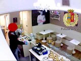 Formia (LT) - Rapina alla gelateria Lavezzi, il video che incastra Morlando (26.03.15)