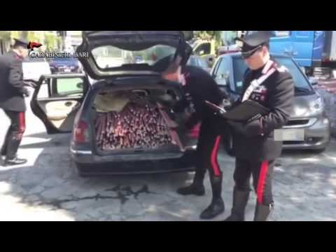 Bari - Sequestro di 700 Kg. di cavi in rame sul lungomare dai cc. (11.04.15)