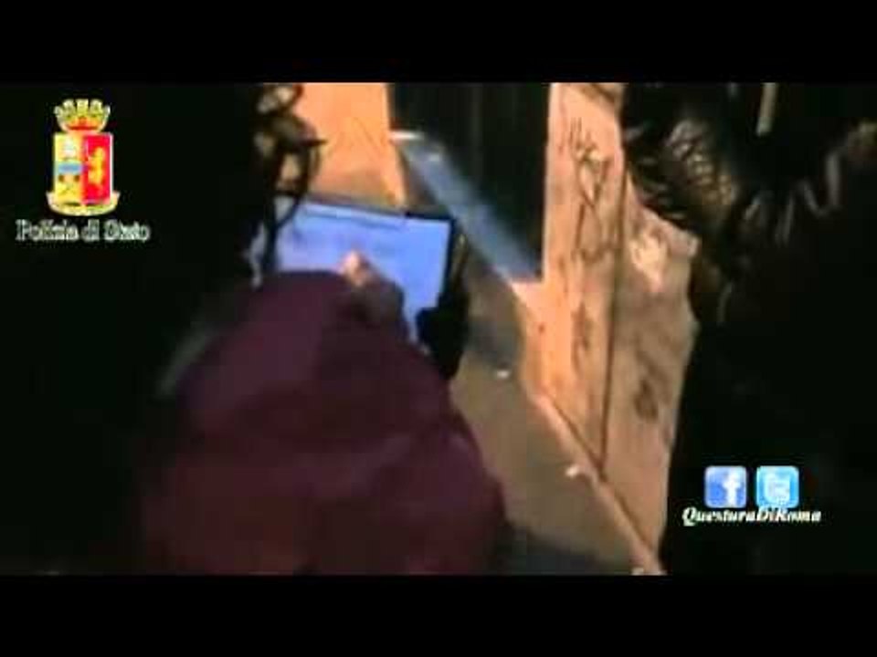 Roma - Controlli antidroga della Polizia al Pig...