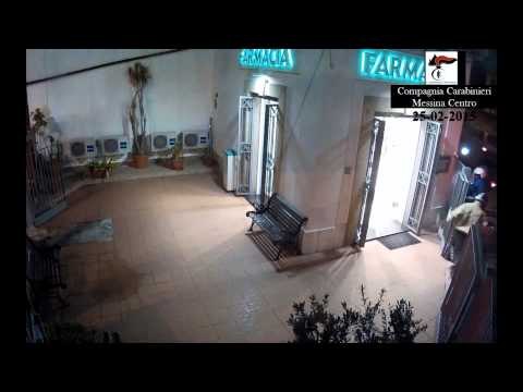 Messina - Rapina alla Farmacia del Viale Europa, il video che incrimina Siani (02.04.15)