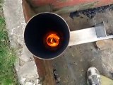 rocket burner vortex test 12