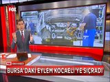 Bursa'daki işci eylemleri Kocaeli'ye sıçradı eylemlere Akademisyenlerden de destek geldi