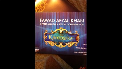 Fawad Khan's special screening of "Khoobsurat" in aid of Shaukat Khanum Memorial Cancer Hospital