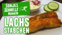 Selbstgemachte Lachs-Fischstäbchen - Rezept (Sonja's Schnelle Nummer #56)