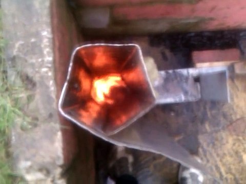 rocket burner vortex test 16