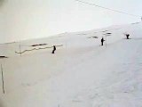 Snowboarding in Alps