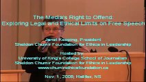 The media's right to offend: Exploring legal and ethical limits on free speech - Intro, J. Keeping