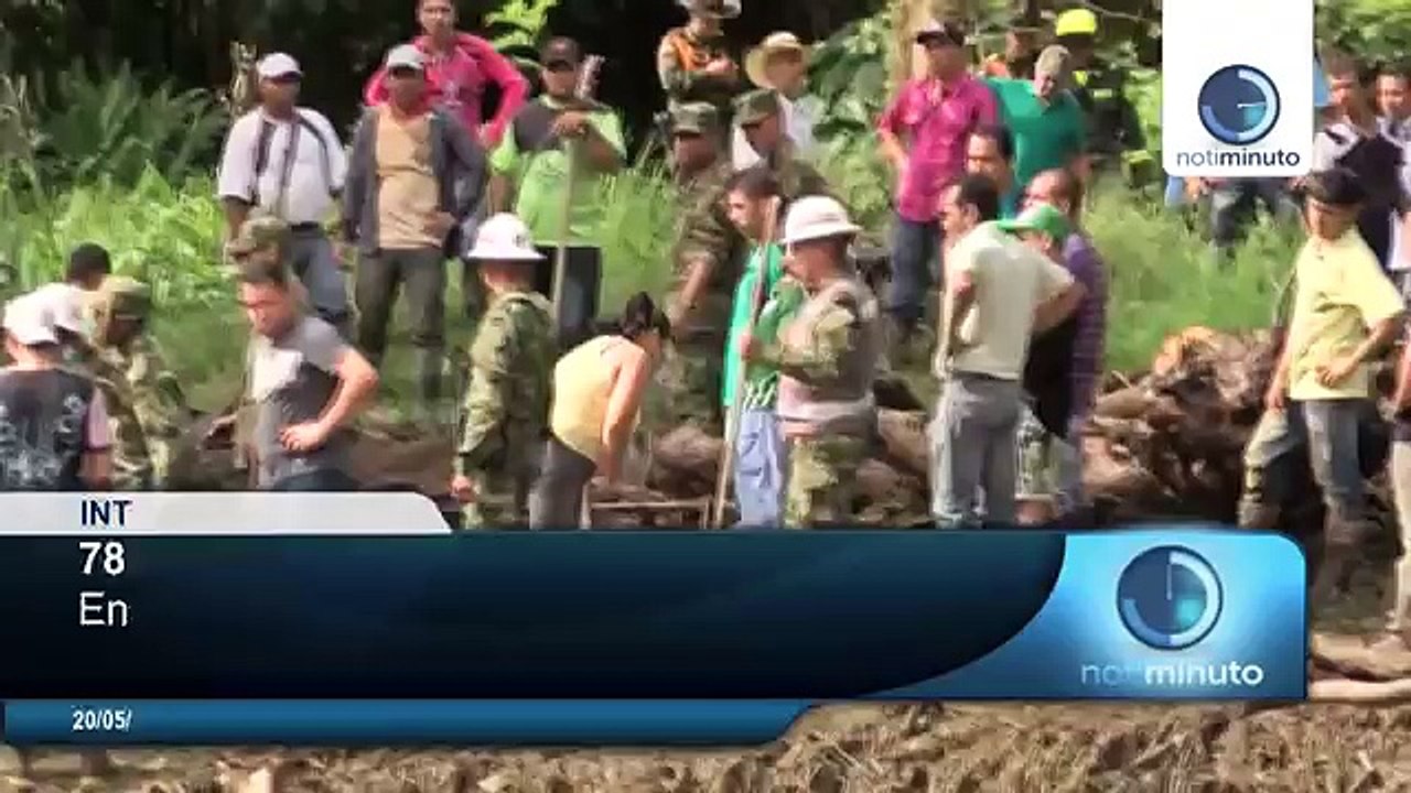 Deslave en Colombia causó graves daños y muchos fallecidos