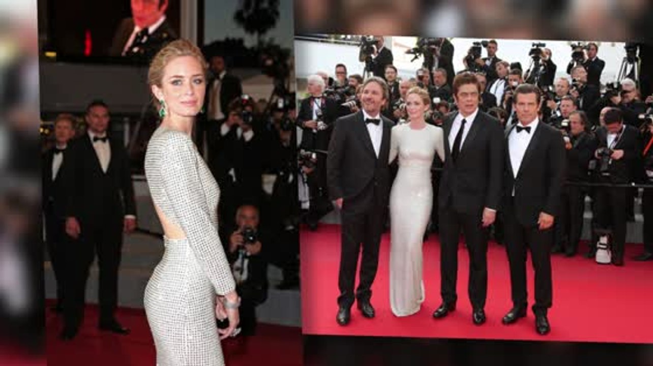 Emily blunt glänzt bei der 'sicario' premiere in cannes