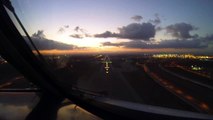 Pilot's view - approach to Tel Aviv Ben Gurion from Lufthansa Cargo MD-11 cockpit