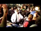 Cop Swings Nightstick into a crowd of people At Occupy Wall Street Protest
