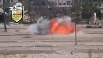 Syrian Army Tank Attacked by FSA - Syrian War