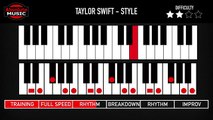 Taylor Swift - Style - Easy Piano Tutorial (Jam Session Lesson)