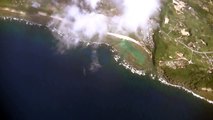 沖縄 島々の絶景　那覇空港離陸～羽田着陸まで：飛行機からの眺めaerial view of okinawa japan