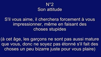 [Topic n°20] - 10 conseils pour savoir si tu plais à un garçon - version ADOLESCENT