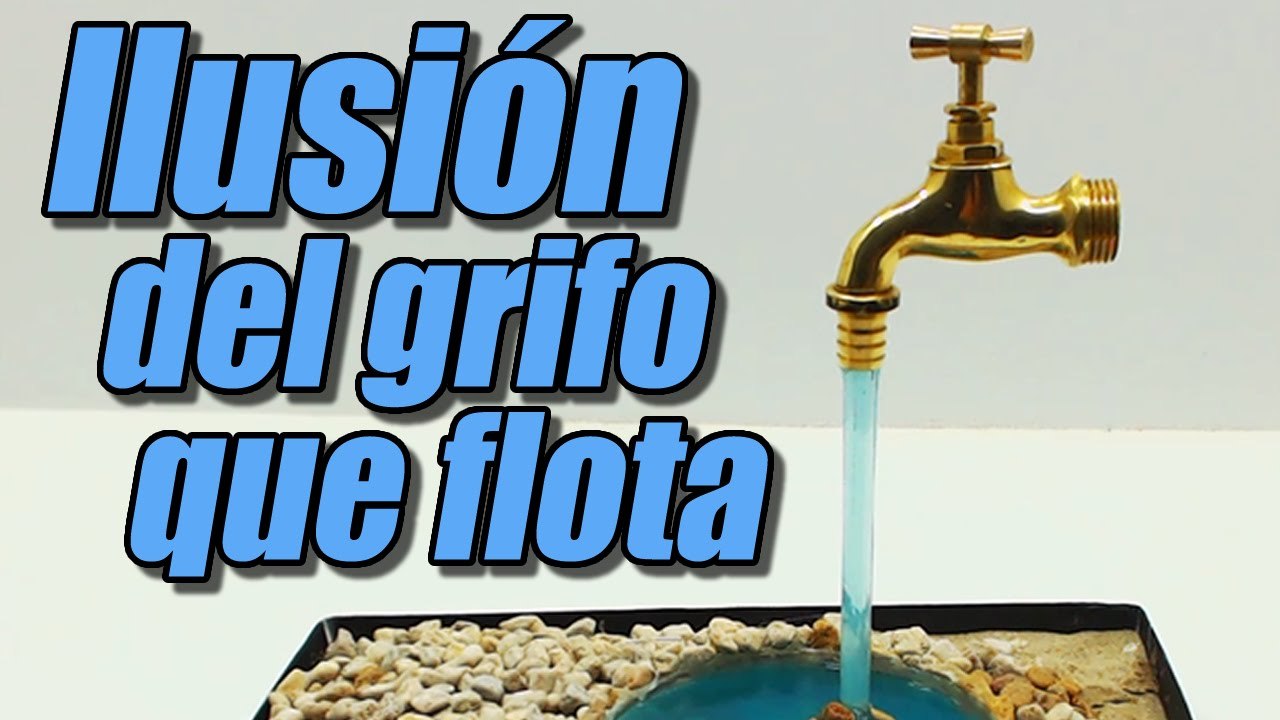 Ilusión del grifo que flota, cómo se hace