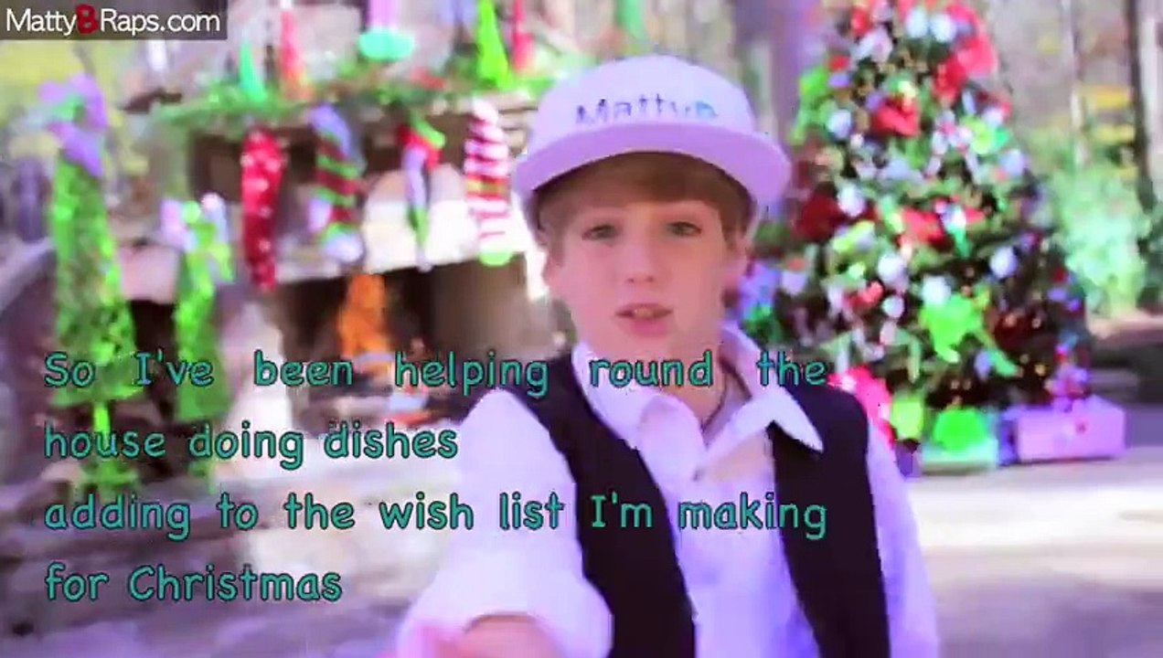Justin Bieber - Santa Claus Is Coming To Town (MattyBRaps Cover) (Lyrics on Video)