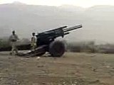 Firing 155mm HOW Smoke Round from 155mm Howitzer