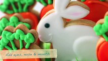 Easter gift basket - decorated cookies