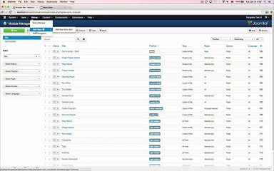 Menu Setup - Revera Simple and Creative Portfolio Joomla Template