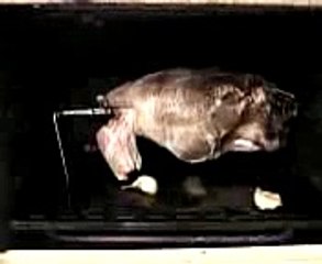 Gigot d'agneau au tournebroche